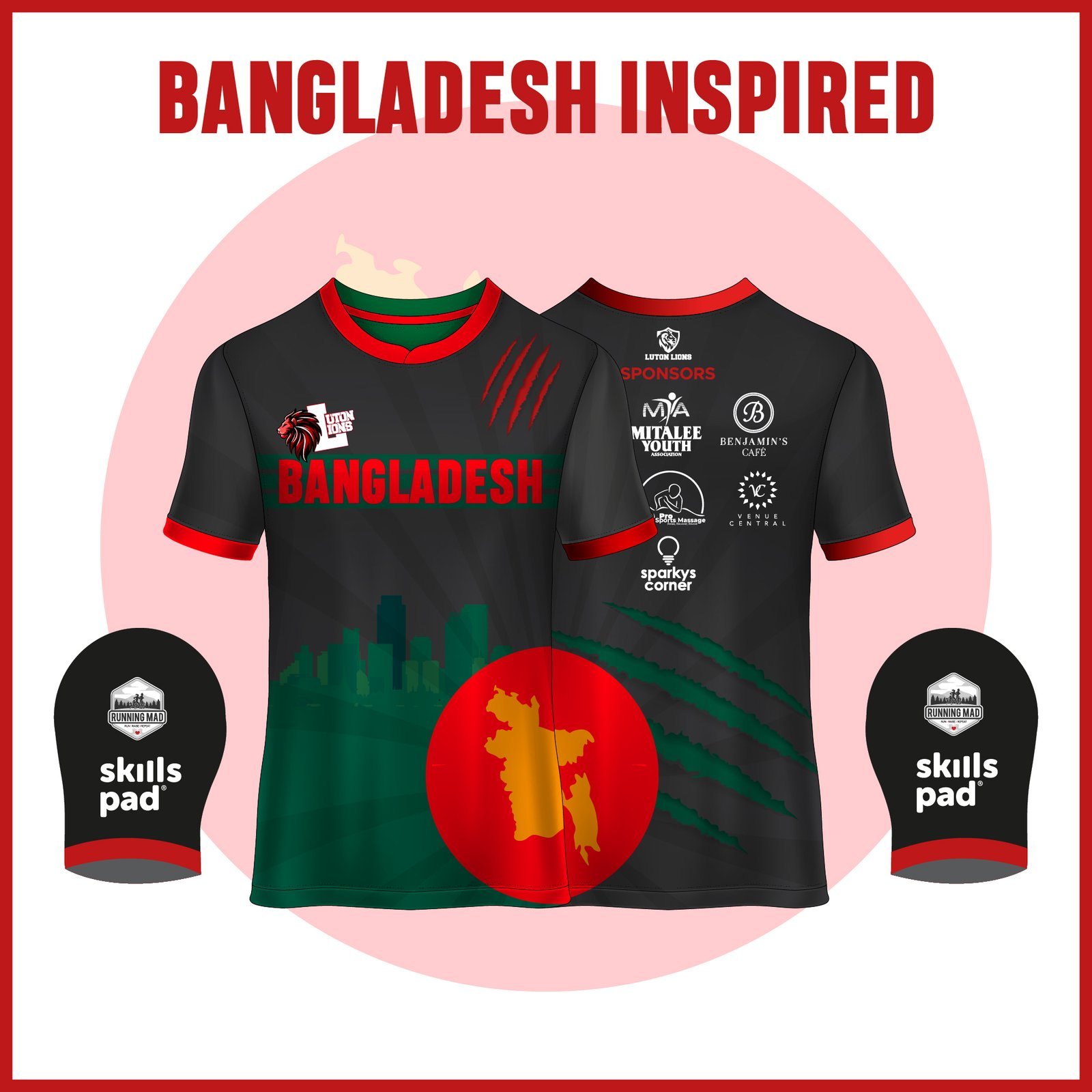 Bangladesh-Inspired Athletic Tech Top for Runners. - Image 2